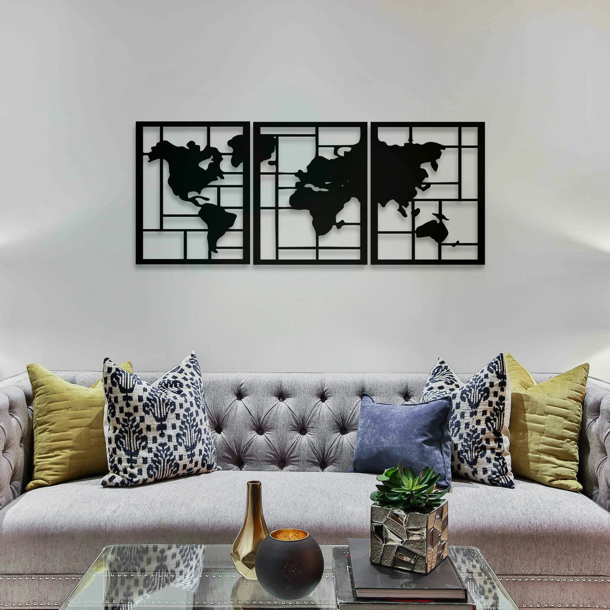 frames of world map